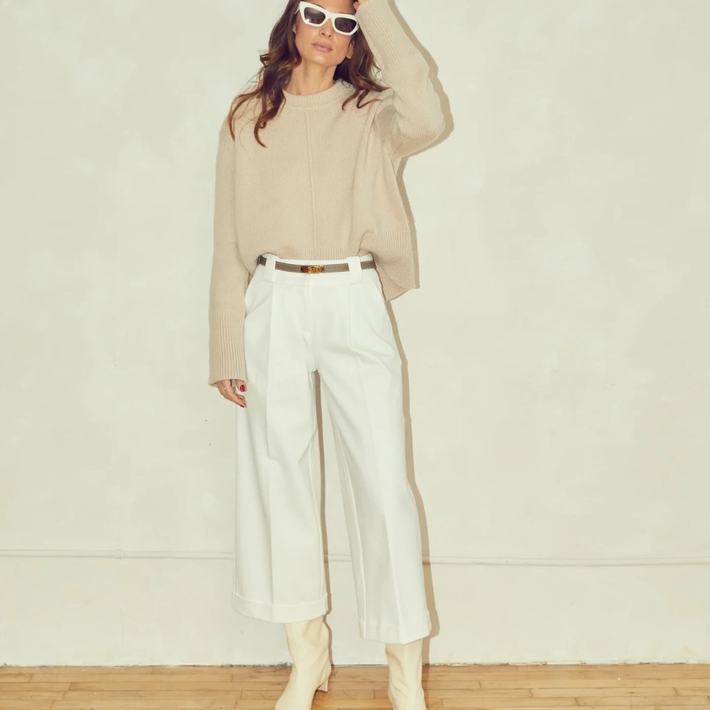 Classic Six- Beverly Wide Leg Cropped Pant - Picture 3 of 8